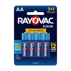 Pilha Alcalina Aa Com 4 208013