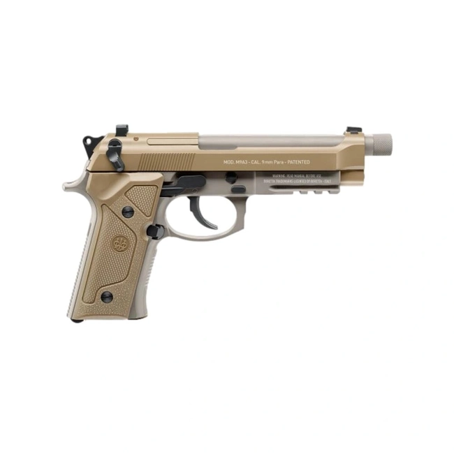 Pistola Airgun Beretta M9A3 TAN Blowback Co2 4,5mm - (Umarex Licenciada)