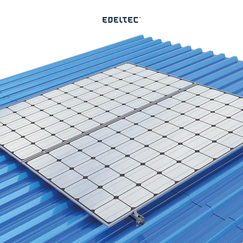 Estrutura P/ 2 Mod. Edeltec Solar Fibrometal Autobrocante (s/ Perfil)