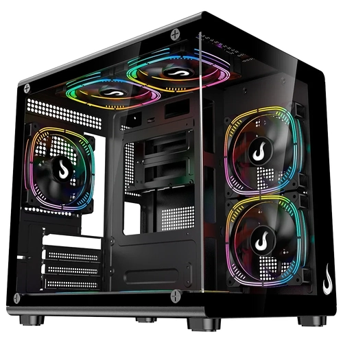 GABINETE RISE MODE GALAX GLASS X MINI PRETO - RM-GA-GGXN-FB