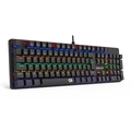 Teclado Gamer Redragon Valheim K608, Full Size, Iluminação Rainbow, Switch Blue, ABNT2, Preto