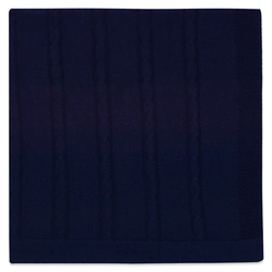 Manta Tricot Trançada Masculina – Marinho