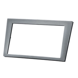 Contra Frente Plastica Permak Corsa  Montana  Meriva 2 Din Cinza 89/m3