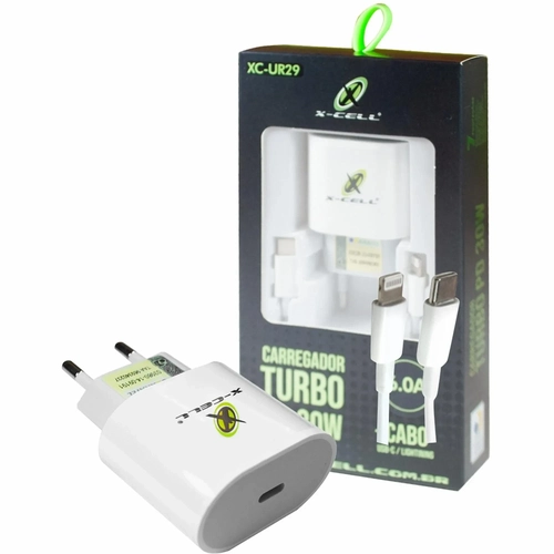 Carregador Flex Turbo Com Cabo Light - Xc-ur29
