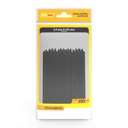 ABRACADEIRA 2.5 X 100MM PRETA C/100 ENERBRAS