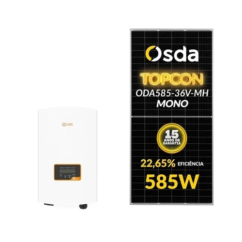 Gerador Solar Solis 15,80 Kwp Mon. 220v Fibromadeira (10k/585w)