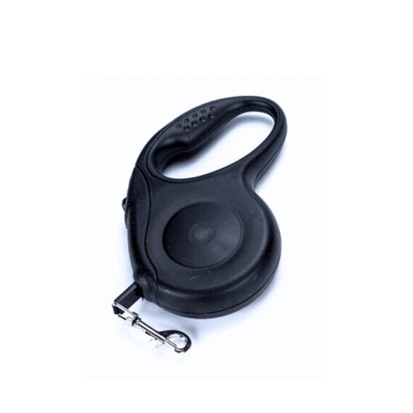 Guia Retrátil para Passeio com Cães 3 Metros  Preto