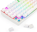 Teclado Mecanico Redragon Branco Rgb Switch Blue - Kumara Lunar K552W-2 - (PT-BLUE)