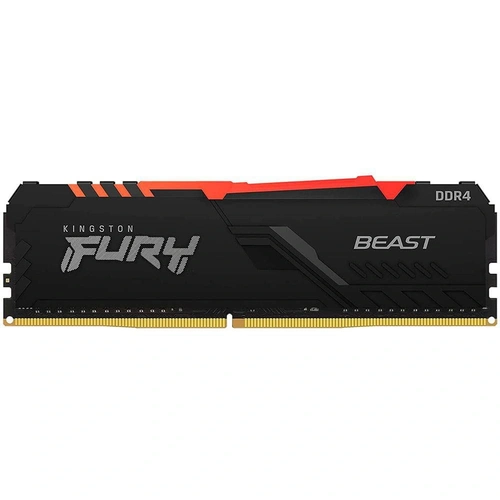 Memória DDR4 16GB 3200MHz Kingston Fury Beast RGB - KF432C16BB1A/16