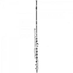 Flauta Transversal c Harmonics Hfl-5237s Prata