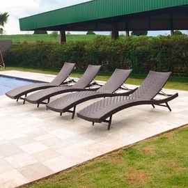 Espreguiçadeiras Jurerê Panero (kit com 4)