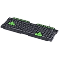 Teclado Gamer Vx Gaming Dragon V2 Abnt2 1.8m Preto Com Verde - Gt104