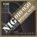 ENCORDOAMENTO 010 PARA VIOLAO ACO BRONZE NIG N500