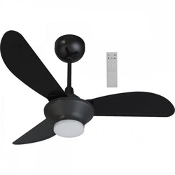 Ventilador De Teto Ventisol Mistral 3 Pás Preto Bivolt