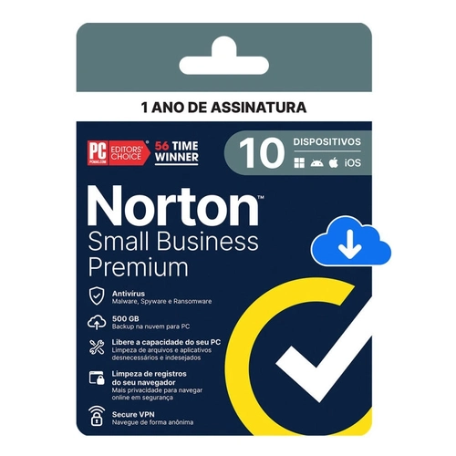 Norton Small Business Premium 500gb 10 Dispositivos 12 Meses Esd - 21460366