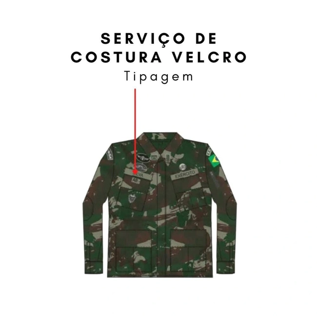 Serviço de Costura Velcro de Tipagem