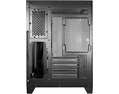 Gabinete gamer K-MEX Aquário Micro CG-0830, Lateral de Vidro Temperado, s/ Fan, Preto - CG-0830