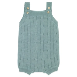 Body Banho de Sol Trançado Tricot - Verde Unissex