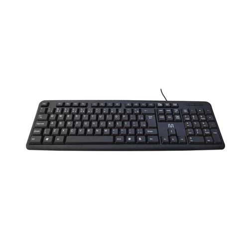 Teclado Com Fio Tf300 Design Slim Conexao Usb Cabo de 150cm Resistente Agua Preto Tc065