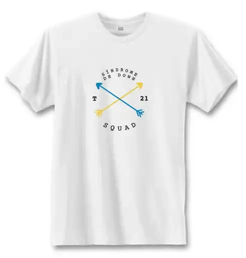 Camiseta Síndrome de Down Esquadrão T21 - Adulto Masculino