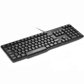 Teclado com Fio Slim Conexão PS2 Cabo de 130cm Resistente Água Preto - TC225