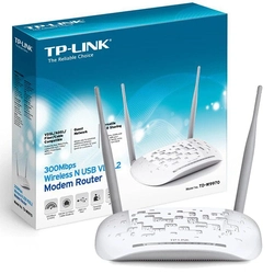 Modem Roteador Wireless TP-Link TD-W9970 VDSL2 USB 300Mbps 2 Antenas