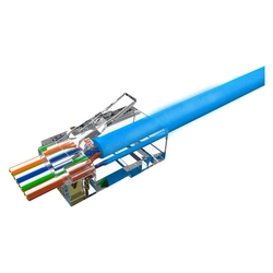 Conector Macho Para Cabo De Rede e Internet Rj45 Sohoplus Cat6e 35050297