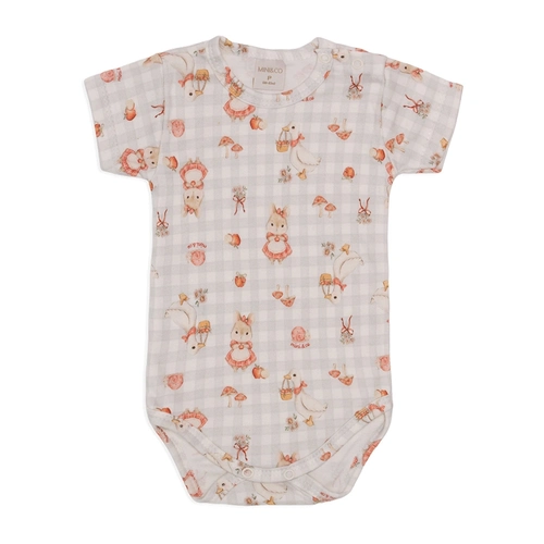 Body Manga Curta Avulso Suedine Feminino - Hamster