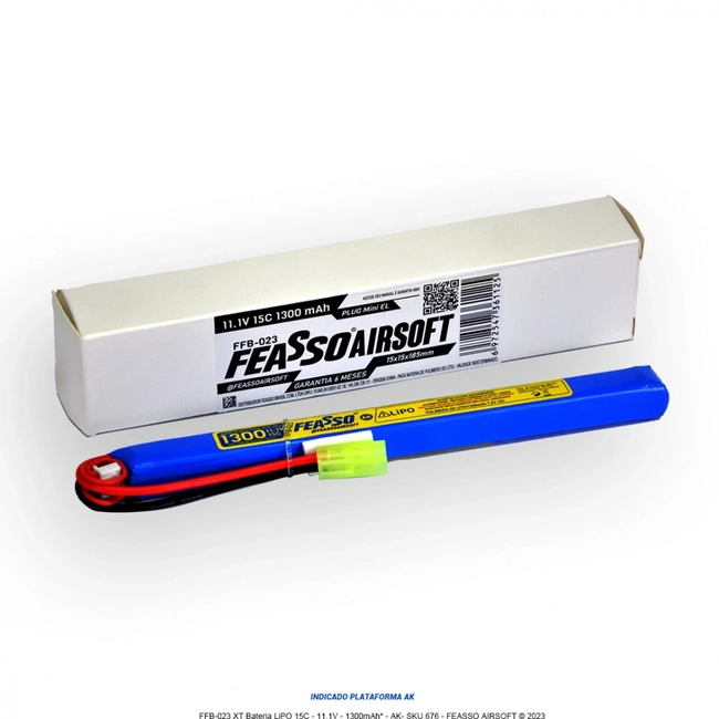 FFB-023 Bateria LiPO 15C - 11.1V - 1300mAh - (Feasso)