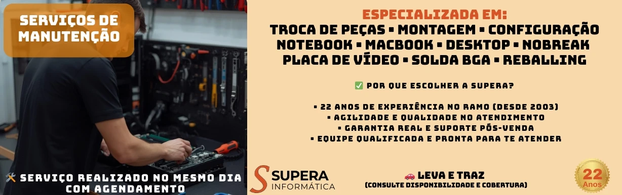 SERVIÇO MANUTENÇÃO FULL DESK