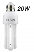 LAMPADA ELETRONICA 3U 20W 127V 6400K E27 ELGIN