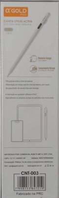 Caneta Touch Universal Ios e Android Celulares, tablets Cnt-003 - Agold