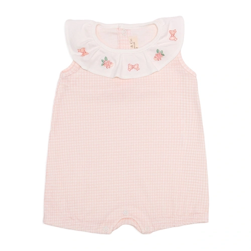 Macacão Regata Babado Suedine Feminino - Cachorrinhas