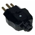 Plugue Macho 2P+T 20A 250V Preto
