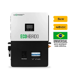 Inversor Solar Híbrido Bifásico - 5kW 127/220V - 48VDC - SNA5000-BR-E ECO - LUXPOWER