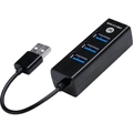 Mini Hub Usb 4 Portas Preto Bright