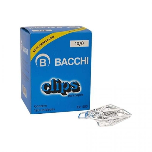 CLIPS N.10/0 GALVANIZADO CX C/120 BACCHI