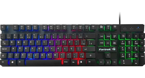 Teclado Gamer Vinik VX Gaming Armor GT500 com LED Multicor 1,8m de Cabo