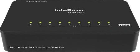 Switch 8 Portas Fast 10/100 C/ Vlan Fixa Sf 800 Vlan 4760030