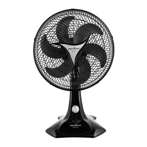 Ventilador Britania Protect 30cm 6 Pas Preto 110v