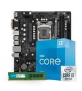 Kit Upgrade Intel Core i3-10105F + Placa Mãe H510M DDR4 + Memória DDR4 8GB