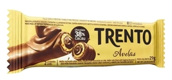 Wafer Com Chocolate Mais Avelã Trento 29g