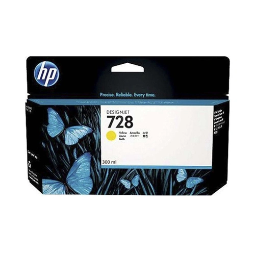 Cartucho De Tinta Hp 728 Amarelo Pluk 300 Ml F9k15a