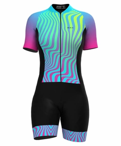 Macaquinho de Ciclismo Feminino Lavanda