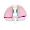 Mouse Gamer Redragon, Cobra, RGB, 12400DPI, 9 Botões, Com fio Rosa com Branco - M711PW