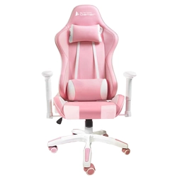 Cadeira Gamer Titanium Rosa Branco Bch-45pw Bluecase