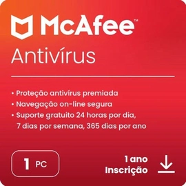 Antivírus Mcafee 1 Pc 1 Ano Windows Esd - Mab11bnr1
