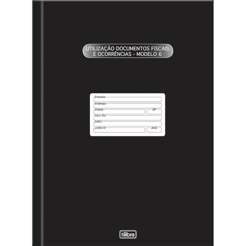 Livro Utilização Documentos Fiscais E Ocorrências - Modelo 6 - Tilibra