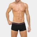 Cueca Lupo Boxer- Kit 2 Peças (Preto/Branco)