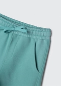Shorts Moletom com Recorte Verde Hering - Masculino